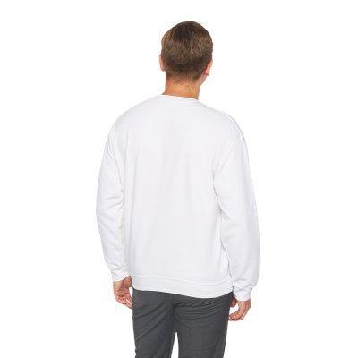 Mans NOT Hot White Crewneck Sweatshirt | Unisex Bold Statement Jumper | Unique Fashion Gift | Trendy & Edgy Apparel