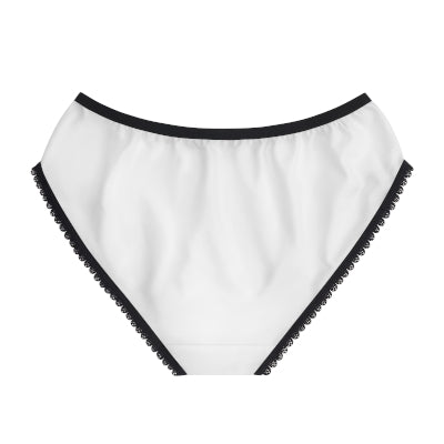 Cute & Comfy NOT Today Women's Briefs | White Panties Red Logo | Soft Polyester Underwear