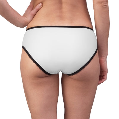 Cute & Comfy NOT Today Women's Briefs | White Panties Red Logo | Soft Polyester Underwear