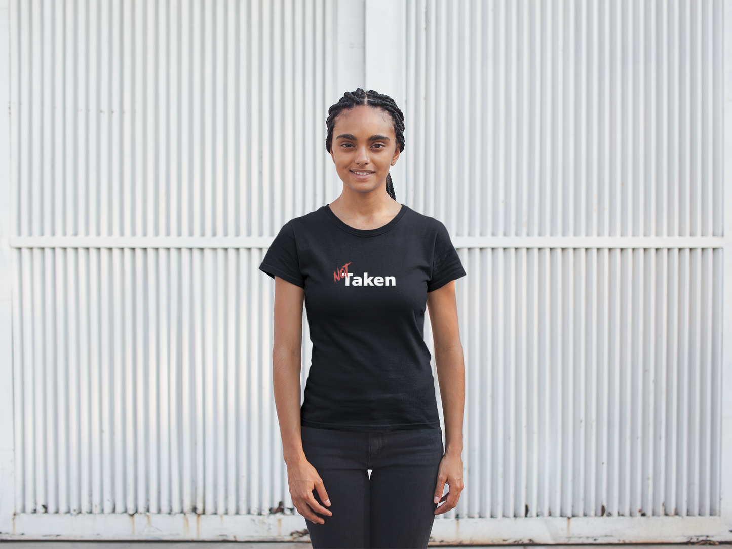 NOT Taken Black T-shirt | Unisex Bold Statement Tee | Unique Fashion Gift | Trendy & Edgy Apparel