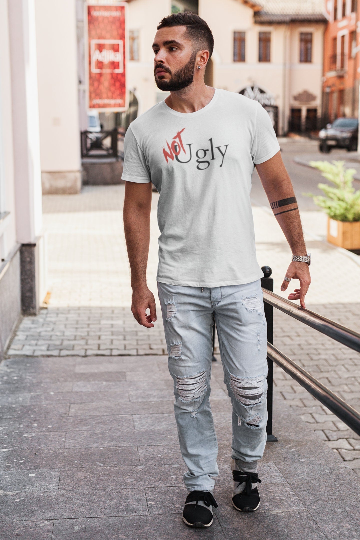 NOT Ugly T-shirt | Unisex Bold Statement Tee | Unique Fashion Gift | Trendy & Edgy Apparel